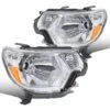 2012-2015 Toyota Tacoma Pickup Replacement Crystal Headlights - Chrome