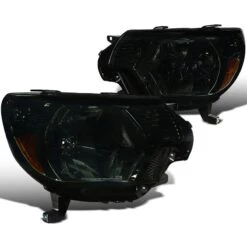 2012-2015 Toyota Tacoma Pickup Replacement Crystal Headlights - Smoked