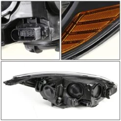 Spyder 2012-2014 Ford Focus [Halogen Model] Crystal Replace Headlights - Black Amber -High-Efficiency Car Light Store 2012 214 ford focus halogen model crystal replace headlights black amber 153