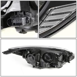 2012-2014 Ford Focus [Halogen Model] Crystal Replace Headlights - Black Clear -High-Efficiency Car Light Store 2012 214 ford focus halogen model crystal replace headlights black clear 117