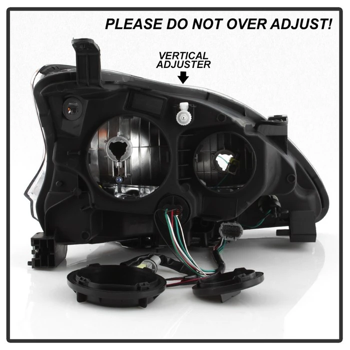2013-2015 Nissan Sentra Front Replacement Headlamps Headlights - Black 5 2013-2015 Nissan Sentra Front Replacement Headlamps Headlights - Black - Image 5
