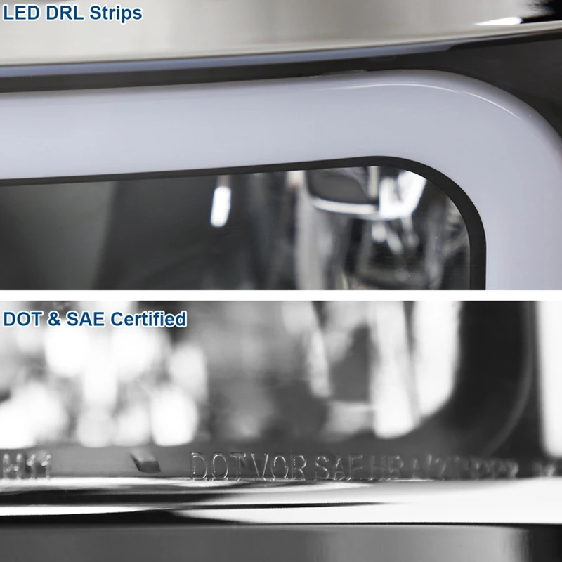 2014-2015 Chevy Silverado 1500 LED Tube Headlights - Black 5 2014-2015 Chevy Silverado 1500 LED Tube Headlights - Black - Image 5