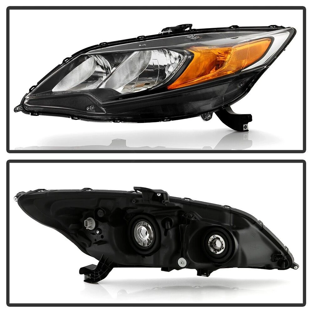 Spyder 2014-2015 Honda Civic 2-Door Coupe Factory Style Headlights - Driver + Passenger Side 2 Spyder 2014-2015 Honda Civic 2-Door Coupe Factory Style Headlights - Driver + Passenger Side - Image 2