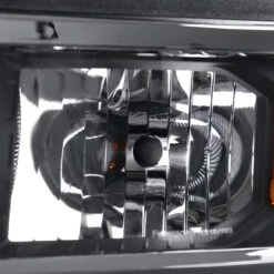 2014-15 Chevy Silverado 1500 Replacement Crystal Headlights - Black -High-Efficiency Car Light Store 2014 2016 chevy silverado 1500 2500 3500 hd replacement crystal headlights black 137