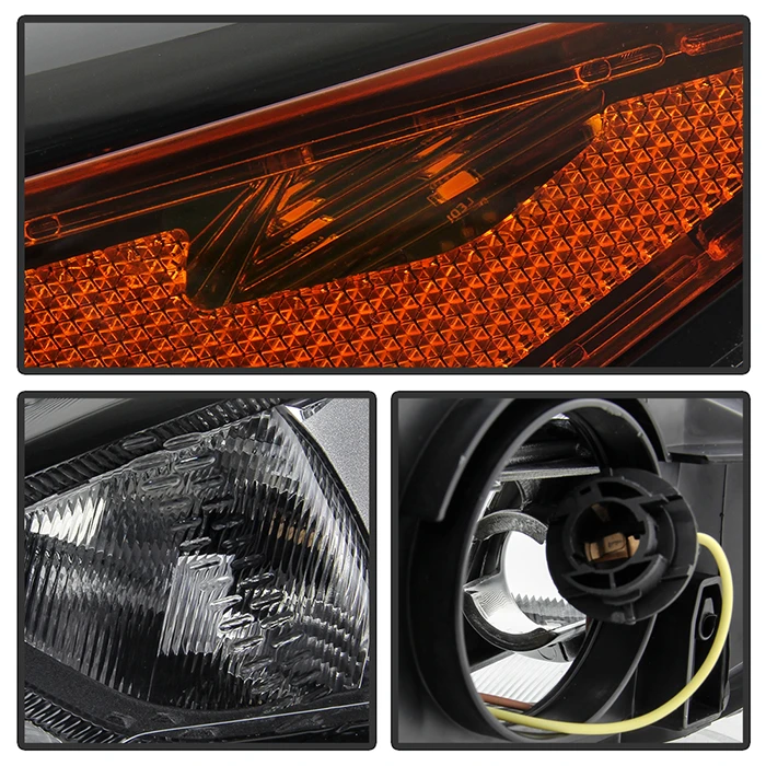 2015-2018 Ford Focus Black Bezel W/o LED DRL Halogen Headlight Headlamp Assembly Replacement Driver Side 4 2015-2018 Ford Focus Black Bezel W/o LED DRL Halogen Headlight Headlamp Assembly Replacement Driver Side - Image 4