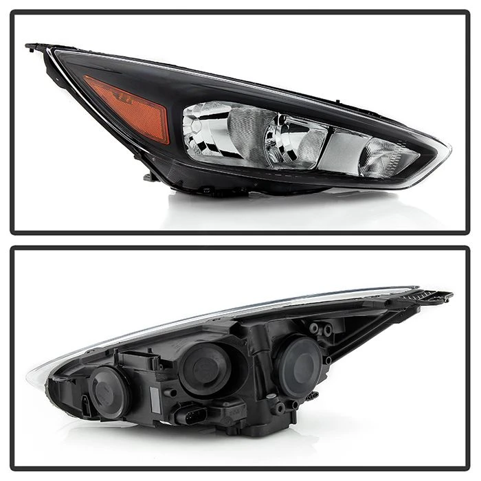 2015-2018 Ford Focus Black Bezel W/o LED DRL Halogen Headlight Headlamp Assembly Replacement Passenger Side 2 2015-2018 Ford Focus Black Bezel W/o LED DRL Halogen Headlight Headlamp Assembly Replacement Passenger Side - Image 2