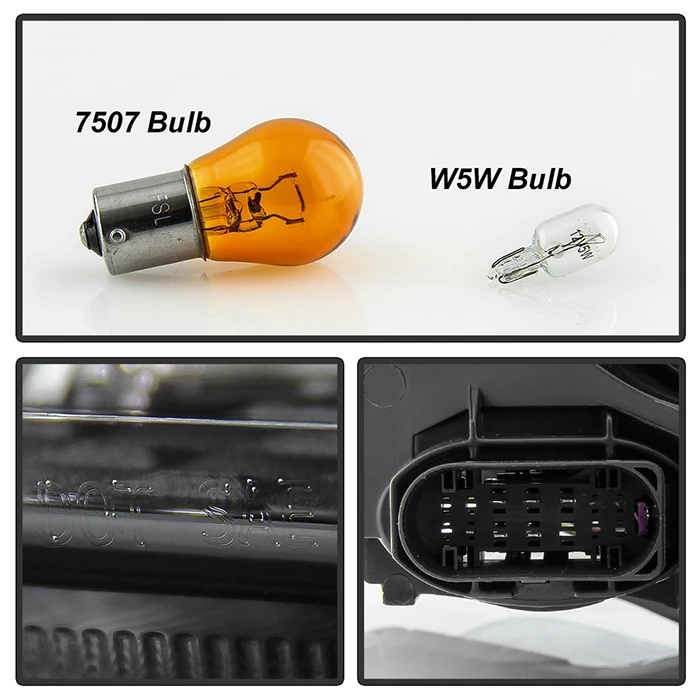 2015-2018 Ford Focus Black Bezel W/o LED DRL Halogen Headlight Headlamp Assembly Replacement Passenger Side 6 2015-2018 Ford Focus Black Bezel W/o LED DRL Halogen Headlight Headlamp Assembly Replacement Passenger Side - Image 6