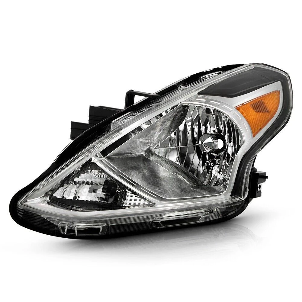 2015-2019 Nissan Versa OE-Style Reflector Driver Side Headlight - Chrome Housing 1 2015-2019 Nissan Versa OE-Style Reflector Driver Side Headlight - Chrome Housing