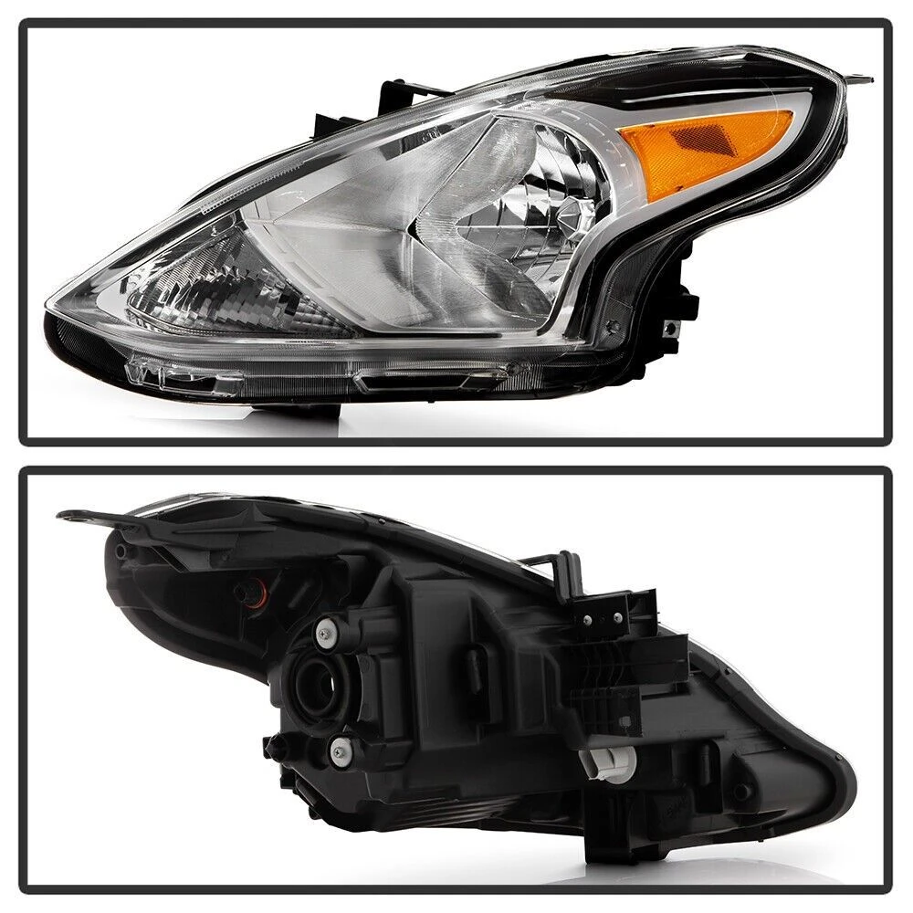 2015-2019 Nissan Versa OE-Style Reflector Driver Side Headlight - Chrome Housing 2 2015-2019 Nissan Versa OE-Style Reflector Driver Side Headlight - Chrome Housing - Image 2