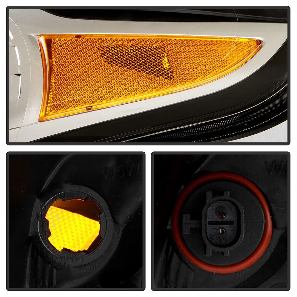 2015-2019 Nissan Versa OE-Style Reflector Driver Side Headlight - Chrome Housing 5 2015-2019 Nissan Versa OE-Style Reflector Driver Side Headlight - Chrome Housing - Image 5