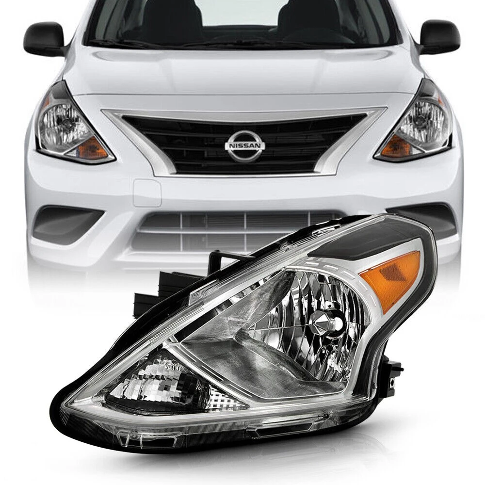 2015-2019 Nissan Versa OE-Style Reflector Driver Side Headlight - Chrome Housing 8 2015-2019 Nissan Versa OE-Style Reflector Driver Side Headlight - Chrome Housing - Image 8