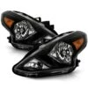 2015-2019 Nissan Versa OE-Style Reflector Headlights - Black Housing