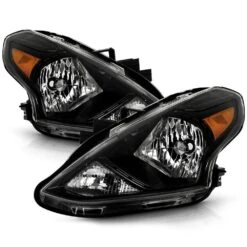 2015-2019 Nissan Versa OE-Style Reflector Headlights - Black Housing