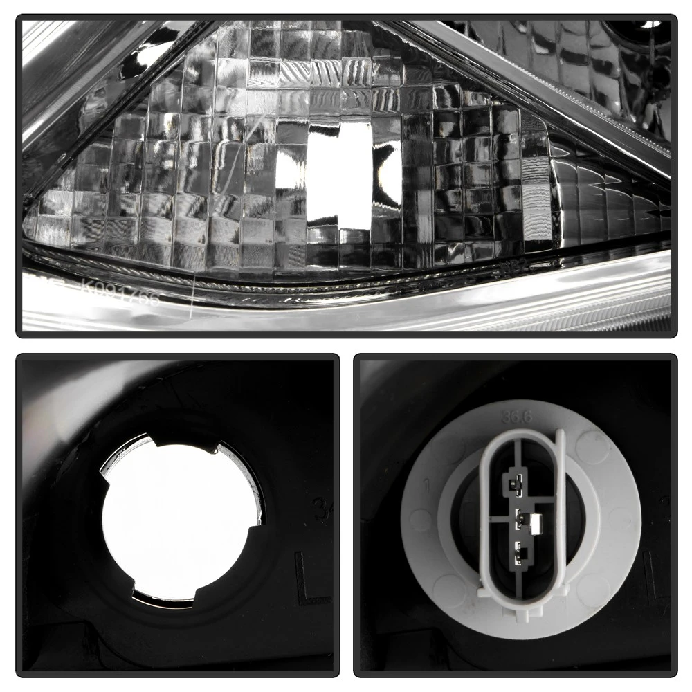 2015-2019 Nissan Versa OE-Style Reflector Headlights - Chrome Housing 4 2015-2019 Nissan Versa OE-Style Reflector Headlights - Chrome Housing - Image 4