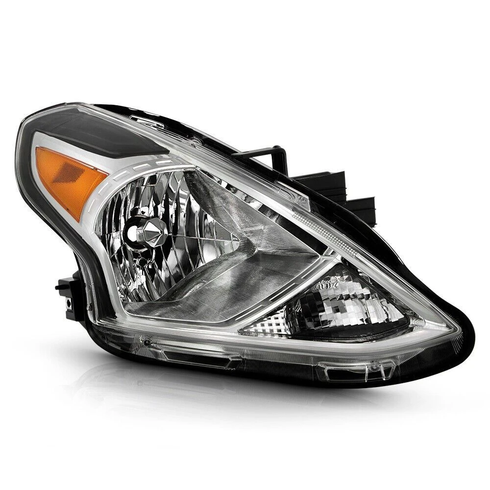 2015-2019 Nissan Versa OE-Style Reflector Passenger Side Headlight - Chrome Housing 1 2015-2019 Nissan Versa OE-Style Reflector Passenger Side Headlight - Chrome Housing
