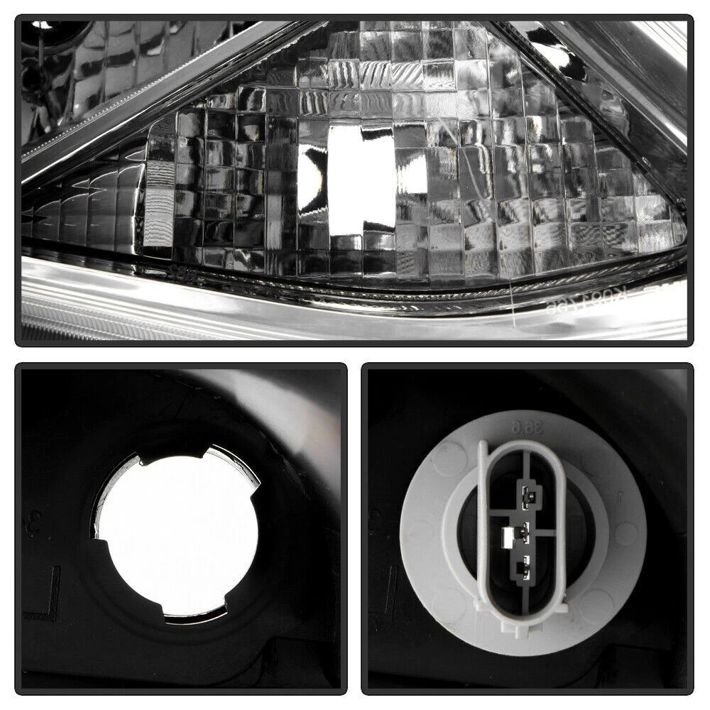 2015-2019 Nissan Versa OE-Style Reflector Passenger Side Headlight - Chrome Housing 4 2015-2019 Nissan Versa OE-Style Reflector Passenger Side Headlight - Chrome Housing - Image 4