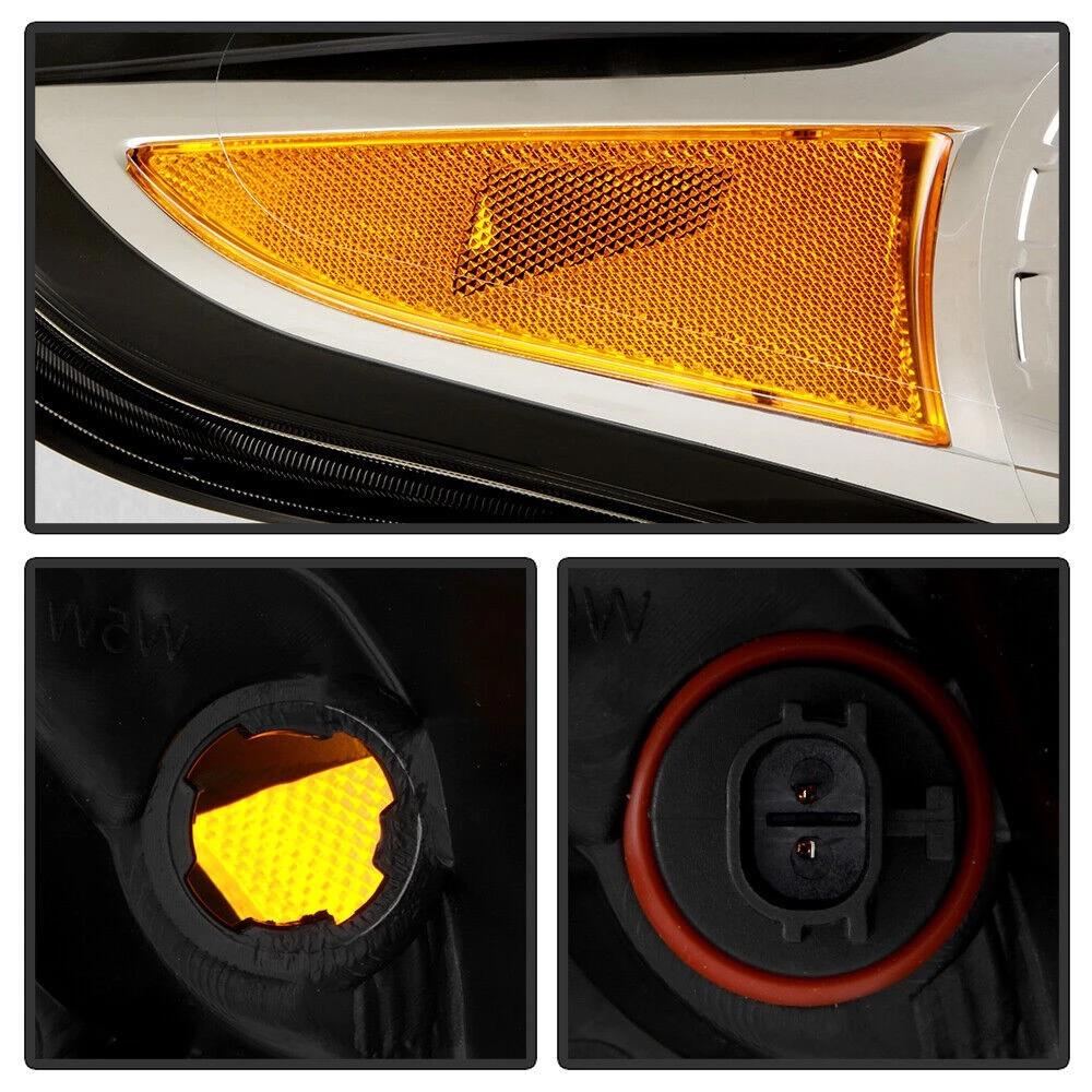 2015-2019 Nissan Versa OE-Style Reflector Passenger Side Headlight - Chrome Housing 5 2015-2019 Nissan Versa OE-Style Reflector Passenger Side Headlight - Chrome Housing - Image 5