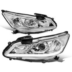 2016-2017 Honda Accord EX SE Led Drl Factory Style Replacement Headlights - Chrome / Clear -High-Efficiency Car Light Store 2016 2017 honda accord ex se led drl factory style replacement headlights chrome clear 134