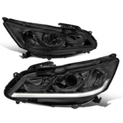 2016-2017 Honda Accord EX SE Led Drl Factory Style Replacement Headlights - Smoked Lens / Clear 11 2016-2017 Honda Accord EX SE Led Drl Factory Style Replacement Headlights - Smoked Lens / Clear -High-Efficiency Car Light Store 2016 2017 honda accord ex se led drl factory style replacement headlights smoked lens clear 141