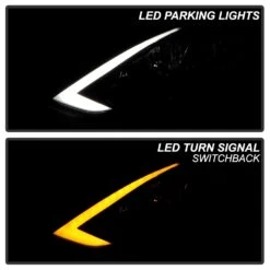 Spyder 2016-2019 Nissan Sentra [Halogen Models] Switchback LED Tube Headlights Headlamps - Black Housing -High-Efficiency Car Light Store 2016 2019 nissan sentra halogen models switchback led tube headlights headlamps black housing 71