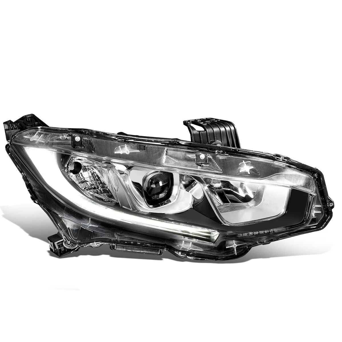 2016-2020 Honda Civic LED Tube Passenger Side Projector Headlight 1 2016-2020 Honda Civic LED Tube Passenger Side Projector Headlight