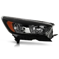 2017-2019 Ford Escape [Halogen] W/o LED DRL Black Headlights Passenger Side - Right