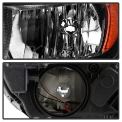 2017-2019 Ford Escape [Halogen] W/o LED DRL Black Headlights - Set -High-Efficiency Car Light Store 2017 2019 ford escape halogen w o led drl black headlights set 52