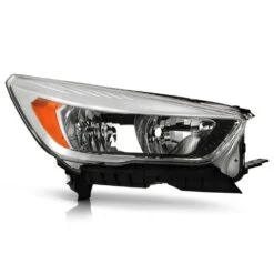2017-2019 Ford Escape [Halogen] W/o LED DRL Chrome Headlights Passenger Side - Right