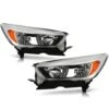 2017-2019 Ford Escape [Halogen] W/o LED DRL Chrome Headlights Set