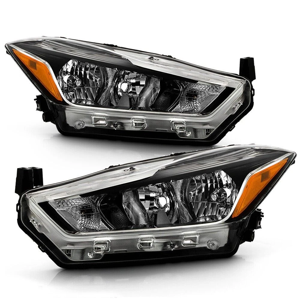 2018-2020 Nissan Kicks S|SV Halogen Type Headlight Driver And Passenger Set 1 2018-2020 Nissan Kicks S|SV Halogen Type Headlight Driver And Passenger Set