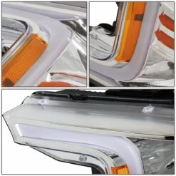 2018-2021 Ford F150 LED DRL Headlights [Sequential Signal] - Chrome Amber -High-Efficiency Car Light Store 2018 2021 ford f150 led drl headlights sequential signal chrome amber 95