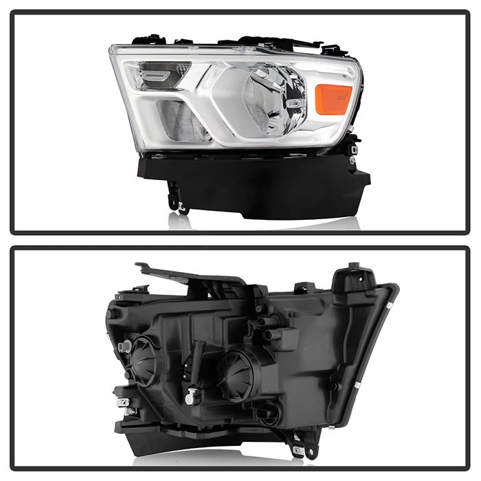 2019-2022 Dodge Ram 1500 Halogen W/ Chrome Bezels Headlight Left Driver Side 2 2019-2022 Dodge Ram 1500 Halogen W/ Chrome Bezels Headlight Left Driver Side - Image 2