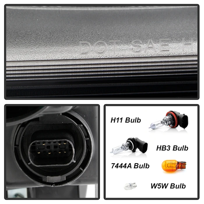 2019-2022 Dodge Ram 1500 Halogen W/ Chrome Bezels Headlight Left Driver Side 7 2019-2022 Dodge Ram 1500 Halogen W/ Chrome Bezels Headlight Left Driver Side - Image 7