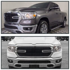 2019-2022 Dodge Ram 1500 Factory Style Reflector Headlights W/ Amber Reflectors - Chrome -High-Efficiency Car Light Store 2019 2021 dodge ram 1500 factory style reflector headlights w amber reflectors chrome 117