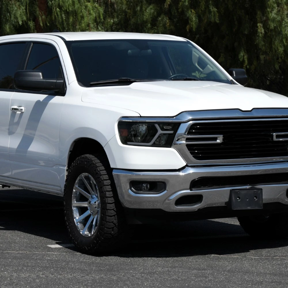 2019-2022 Dodge Ram 1500 Halogen Reflector Headlights W/ LED DRL Strip - Black Housing Smoked Lens 9 2019-2022 Dodge Ram 1500 Halogen Reflector Headlights W/ LED DRL Strip - Black Housing Smoked Lens - Image 9