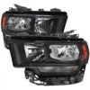 2019-2022 Dodge Ram 2500|3500 Crystal Replacement Headlights - Black Housing