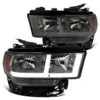 2019-2022 Dodge Ram 2500/3500 OE-Reflector Style Headlights W/ LED Bars - Smoked