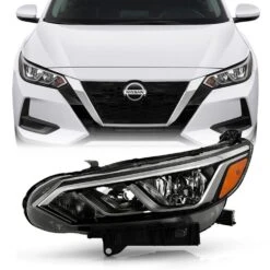2020-2022 Nissan Sentra S|SV Halogen Chrome Trim Headlight - Left Driver Side -High-Efficiency Car Light Store 2020 2022 nissan sentra s sv halogen chrome trim headlight left driver side 19