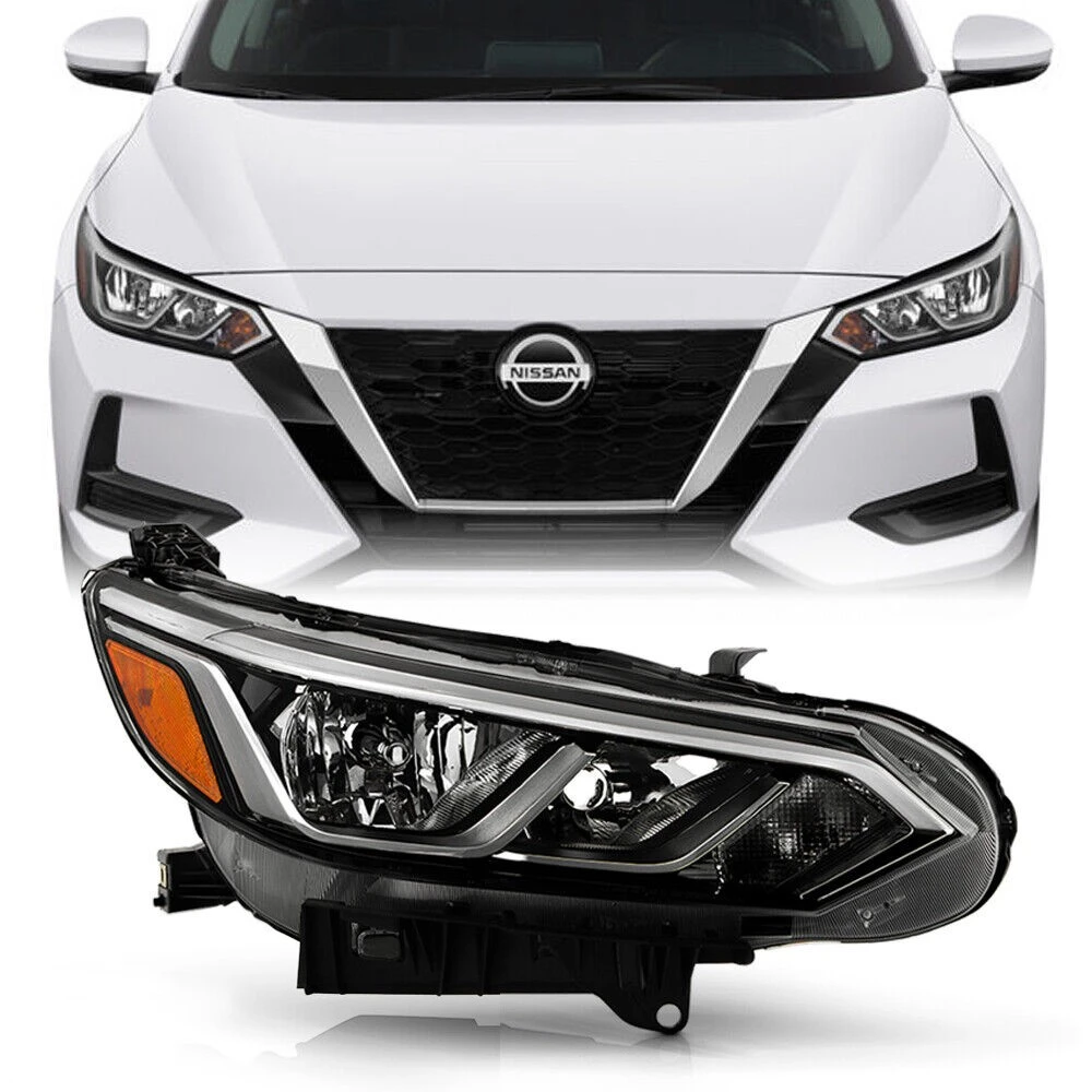 2020-2022 Nissan Sentra S|SV Halogen Chrome Trim Headlight - Right Passenger Side 7 2020-2022 Nissan Sentra S|SV Halogen Chrome Trim Headlight - Right Passenger Side - Image 7