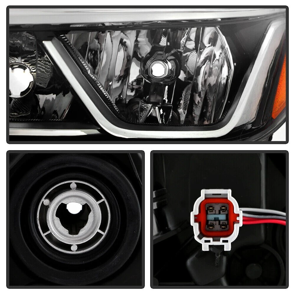 2020-2022 Nissan Sentra S|SV Halogen Chrome Trim Headlights - Driver + Passenger Set 3 2020-2022 Nissan Sentra S|SV Halogen Chrome Trim Headlights - Driver + Passenger Set - Image 3