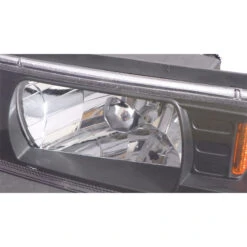 87-93 Ford Mustang 1-Piece Euro Style Headlights - Smoked -High-Efficiency Car Light Store 87 93 ford mustang 1 piece euro style headlights smoked 157