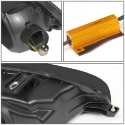 92-95 Honda Civic Headlights + Amber LED Turn Signal Smoked -High-Efficiency Car Light Store 92 95 honda civic headlights amber led turn signal smoked 122