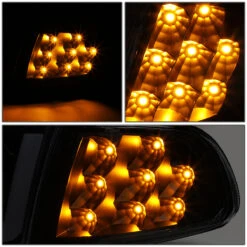 92-95 Honda Civic LED DRL Bar + Turn Signal Headlight Corner Lamps Black -High-Efficiency Car Light Store 92 95 honda civic led drl bar turn signal headlight corner lamps black 135