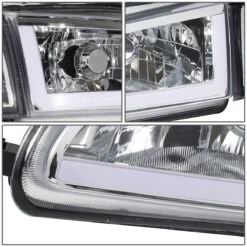 92-95 Honda Civic LED DRL Bar + Turn Signal Headlight Corner Lamps Chrome -High-Efficiency Car Light Store 92 95 honda civic led drl bar turn signal headlight corner lamps chrome 131