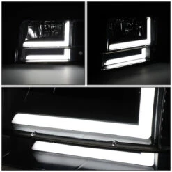 92-96 Ford F150 F250 F350 6Pcs Headlight+Bumper Lamp W/LED DRL - Black|Amber 11 92-96 Ford F150 F250 F350 6Pcs Headlight+Bumper Lamp W/LED DRL - Black|Amber -High-Efficiency Car Light Store 92 96 ford f150 f250 f350 6pcs headlight bumper lamp w led drl black amber 132