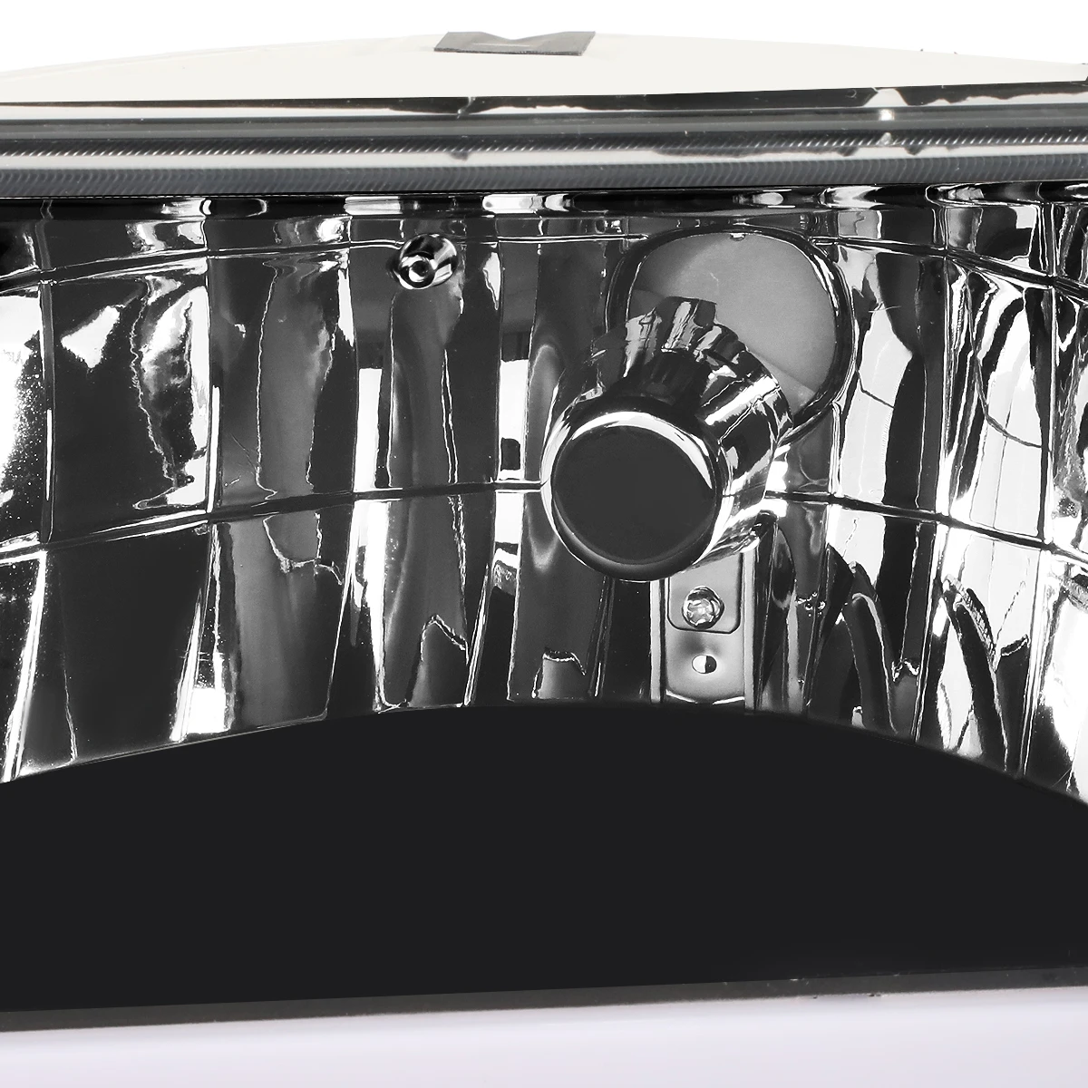 92-96 Ford F150 F250 F350 6Pcs Headlight+Bumper Lamp W/LED DRL - Black|Amber 5 92-96 Ford F150 F250 F350 6Pcs Headlight+Bumper Lamp W/LED DRL - Black|Amber - Image 5