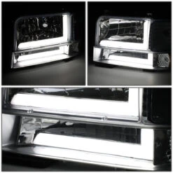 92-96 Ford F150 F250 F350 6Pcs Headlight+Bumper Lamp W/LED DRL - Chrome|Amber 11 92-96 Ford F150 F250 F350 6Pcs Headlight+Bumper Lamp W/LED DRL - Chrome|Amber -High-Efficiency Car Light Store 92 96 ford f150 f250 f350 6pcs headlight bumper lamp w led drl chrome amber 103