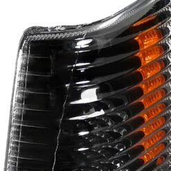 93-96 Jeep Grand Cherokee Euro Crystal Headlights / Bumper Lens - Black -High-Efficiency Car Light Store 93 96 jeep grand cherokee euro crystal headlights bumper lens black 114