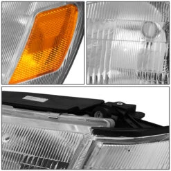 93-97 Toyota Corolla OE-Style Replacement Headlights - Chrome / Amber 12 93-97 Toyota Corolla OE-Style Replacement Headlights - Chrome / Amber -High-Efficiency Car Light Store 93 97 toyota corolla oe style replacement headlights chrome amber 105