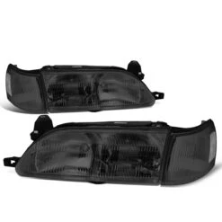 93-97 Toyota Corolla OE-Style Replacement Headlights - Smoked Clear -High-Efficiency Car Light Store 93 97 toyota corolla oe style replacement headlights smoked clear 95